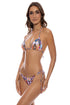 Luli Fama Maracuya Kisses Wavy Ruched Back Tie Side Bottom